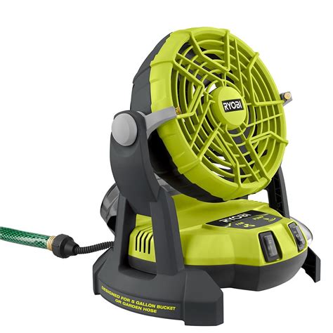 56V LITHIUM-ION CORDLESS MISTING FAN FN1800FN1800-FC 7 READ ALL INSTRUCTIONS BEFORE USING THIS PRODUCT WARNING To reduce risk of fire, electric shock, or injury Know your misting fan. . Ryobi mister fan